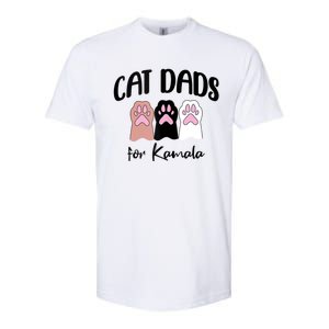 Cat Dads For Kamala Funny Political Softstyle CVC T-Shirt