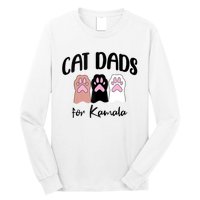 Cat Dads For Kamala Funny Political Long Sleeve Shirt