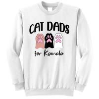 Cat Dads For Kamala Funny Political Sweatshirt