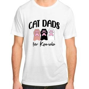 Cat Dads For Kamala Funny Political Adult ChromaSoft Performance T-Shirt