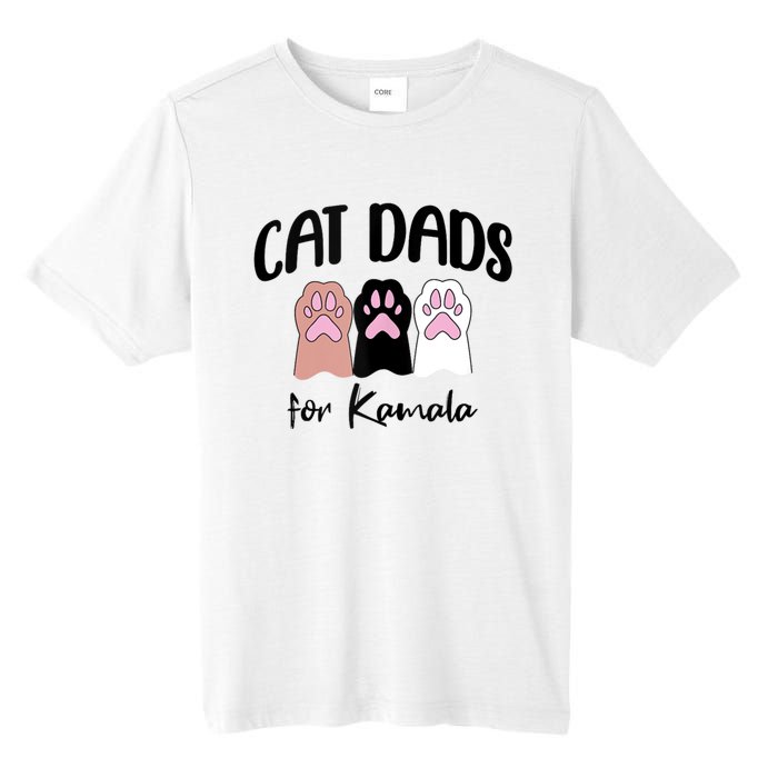 Cat Dads For Kamala Funny Political Tall Fusion ChromaSoft Performance T-Shirt