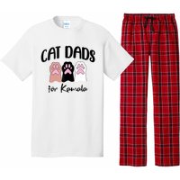 Cat Dads For Kamala Funny Political Pajama Set