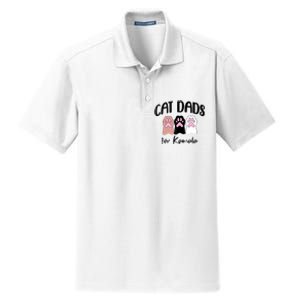 Cat Dads For Kamala Funny Political Dry Zone Grid Polo