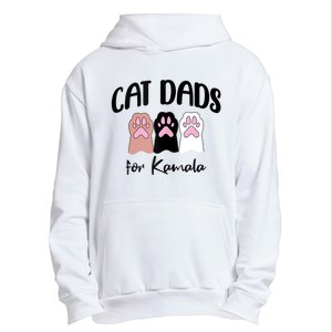 Cat Dads For Kamala Funny Political Urban Pullover Hoodie