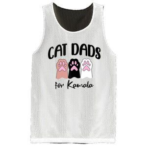 Cat Dads For Kamala Funny Political Mesh Reversible Basketball Jersey Tank