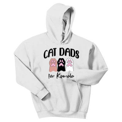 Cat Dads For Kamala Funny Political Kids Hoodie