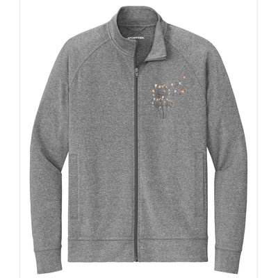 Cute Dandelion Flower Stretch Full-Zip Cadet Jacket