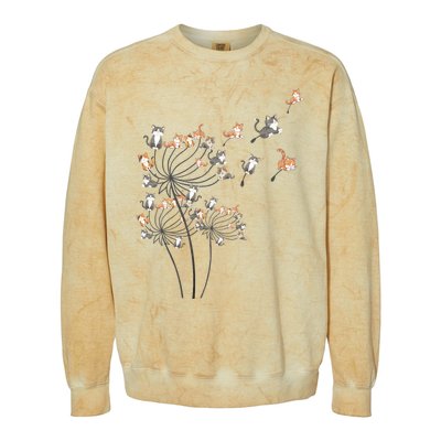 Cute Dandelion Flower Colorblast Crewneck Sweatshirt