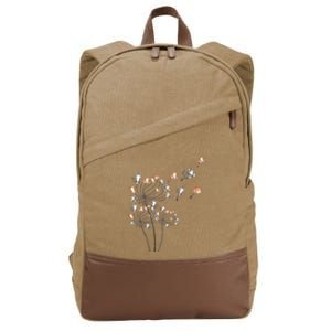 Cute Dandelion Flower Cotton Canvas Backpack