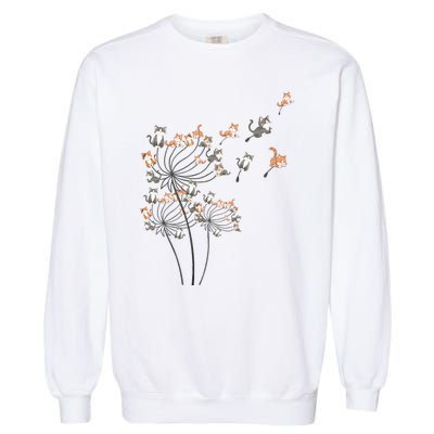 Cute Dandelion Flower Garment-Dyed Sweatshirt