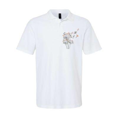 Cute Dandelion Flower Softstyle Adult Sport Polo