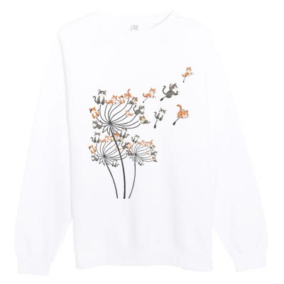 Cute Dandelion Flower Premium Crewneck Sweatshirt