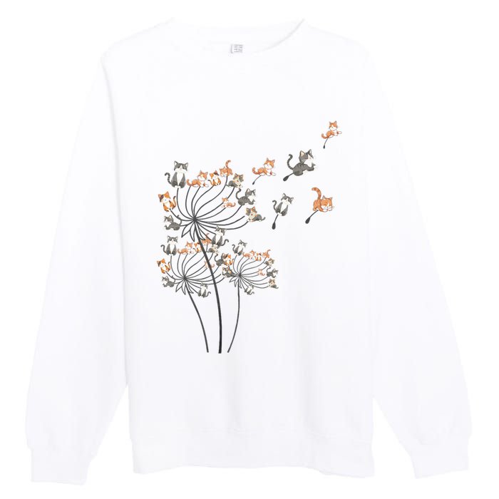 Cute Dandelion Flower Premium Crewneck Sweatshirt