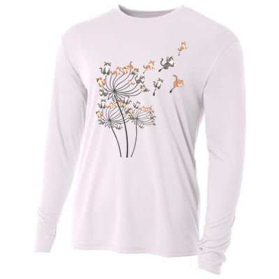 Cute Dandelion Flower Cooling Performance Long Sleeve Crew