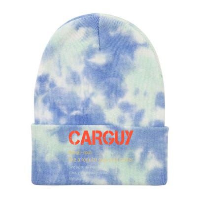 Carguy Definition Funny Car Guy Collector Owner Car Tie Dye 12in Knit Beanie