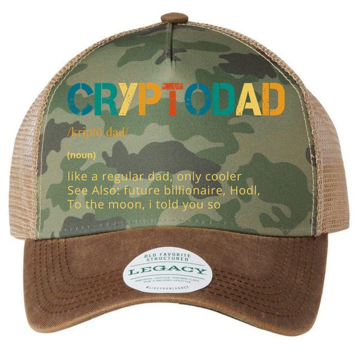 Cryptodad Definition Funny Future Billionaire Legacy Tie Dye Trucker Hat