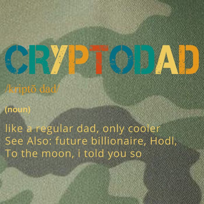 Cryptodad Definition Funny Future Billionaire Legacy Tie Dye Trucker Hat