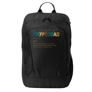 Cryptodad Definition Funny Future Billionaire City Backpack