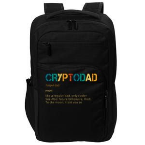 Cryptodad Definition Funny Future Billionaire Impact Tech Backpack