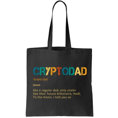 Cryptodad Definition Funny Future Billionaire Bag