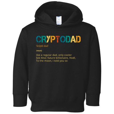 Cryptodad Definition Funny Future Billionaire Toddler Hoodie