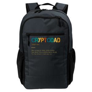 Cryptodad Definition Funny Future Billionaire Daily Commute Backpack