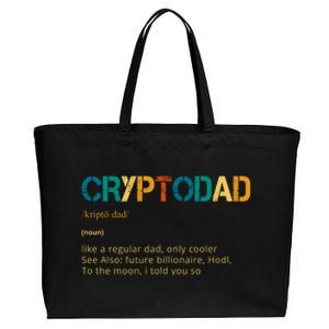 Cryptodad Definition Funny Future Billionaire Cotton Canvas Jumbo Tote