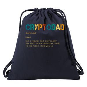 Cryptodad Definition Funny Future Billionaire Drawstring Bag