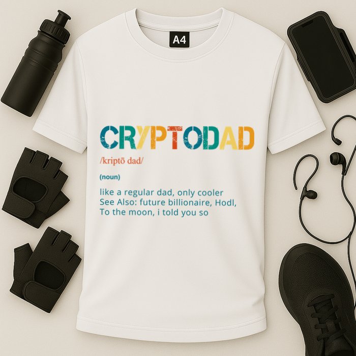 Cryptodad Definition Funny Future Billionaire Performance Shirt
