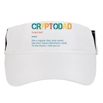 Cryptodad Definition Funny Future Billionaire Adult Drive Performance Visor