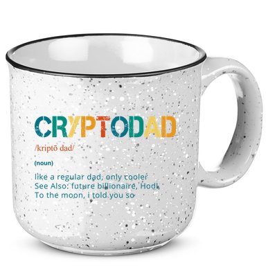 Cryptodad Definition Funny Future Billionaire 15oz Campfire Ceramic Mug