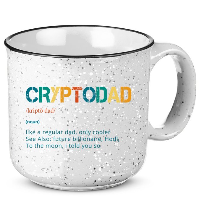 Cryptodad Definition Funny Future Billionaire 15oz Campfire Ceramic Mug