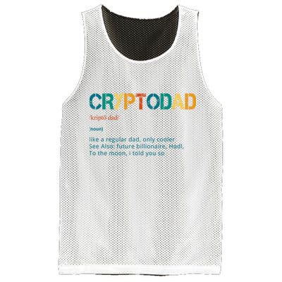 Cryptodad Definition Funny Future Billionaire Mesh Reversible Basketball Jersey Tank
