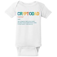 Cryptodad Definition Funny Future Billionaire Baby Bodysuit