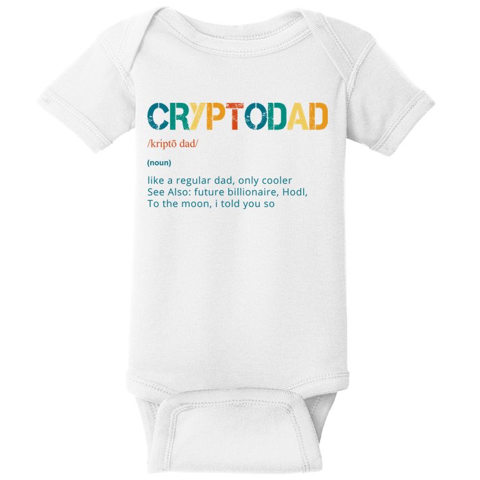 Cryptodad Definition Funny Future Billionaire Baby Bodysuit
