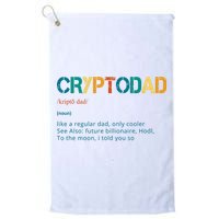 Cryptodad Definition Funny Future Billionaire Golf Towel