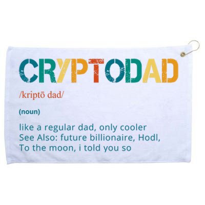 Cryptodad Definition Funny Future Billionaire Grommeted Golf Towel