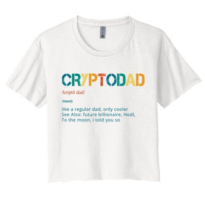 Cryptodad Definition Funny Future Billionaire Crop Top