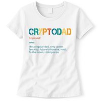 Cryptodad Definition Funny Future Billionaire Womens T-Shirt