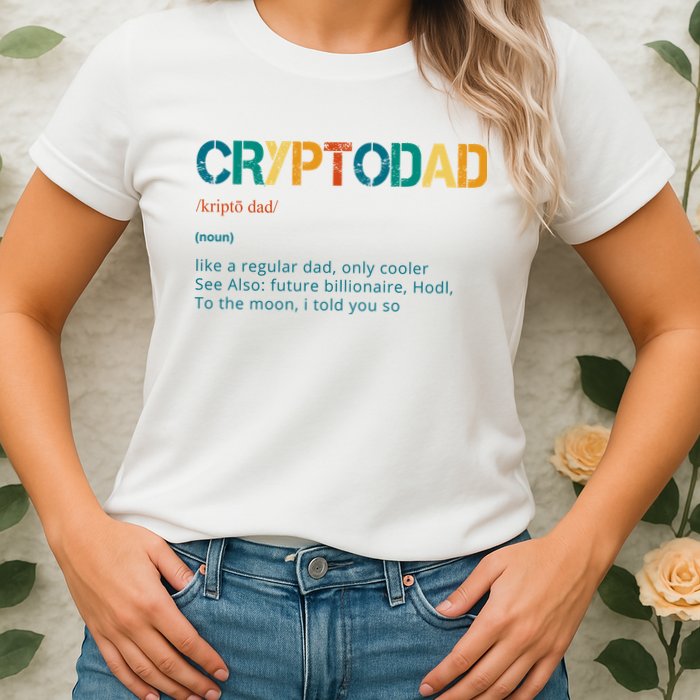 Cryptodad Definition Funny Future Billionaire Womens T-Shirt