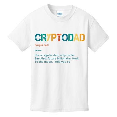 Cryptodad Definition Funny Future Billionaire Kids T-Shirt