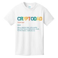 Cryptodad Definition Funny Future Billionaire Kids T-Shirt