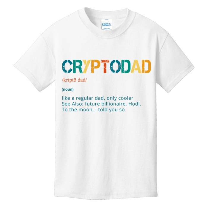 Cryptodad Definition Funny Future Billionaire Kids T-Shirt