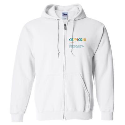 Cryptodad Definition Funny Future Billionaire Full Zip Hoodie