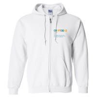 Cryptodad Definition Funny Future Billionaire Full Zip Hoodie