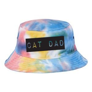 Cat Dad Funny Black Cat Tie Dye Newport Bucket Hat