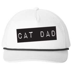 Cat Dad Funny Black Cat Snapback Five-Panel Rope Hat