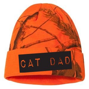 Cat Dad Funny Black Cat Kati Licensed 12" Camo Beanie