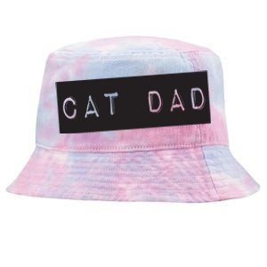 Cat Dad Funny Black Cat Tie-Dyed Bucket Hat