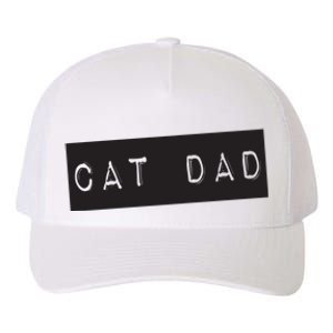 Cat Dad Funny Black Cat Yupoong Adult 5-Panel Trucker Hat